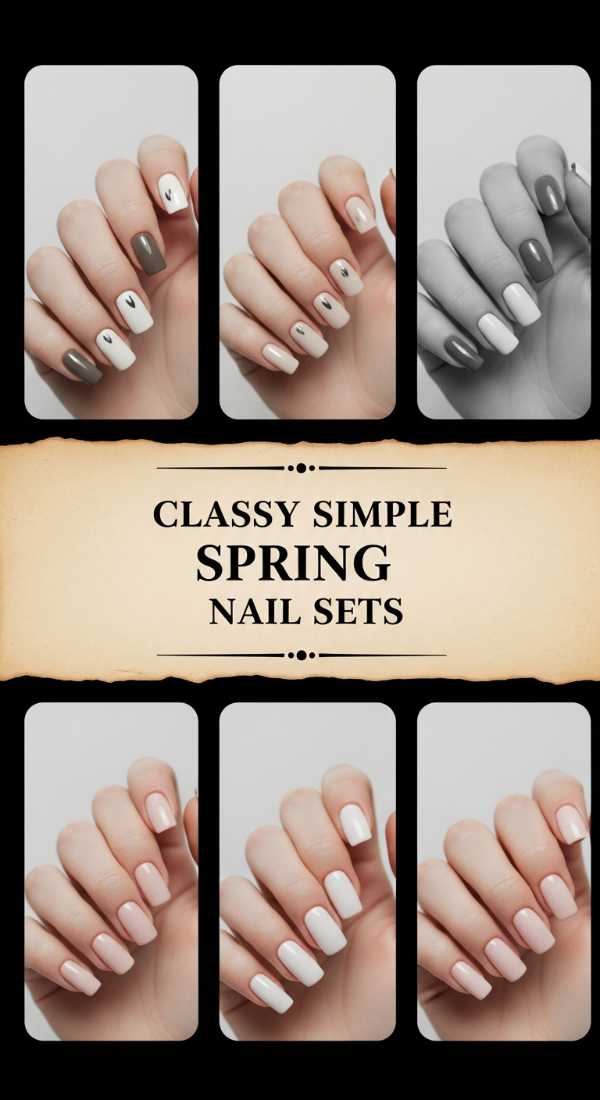 Classy Simple Spring Nail Sets 69ef3c588144d