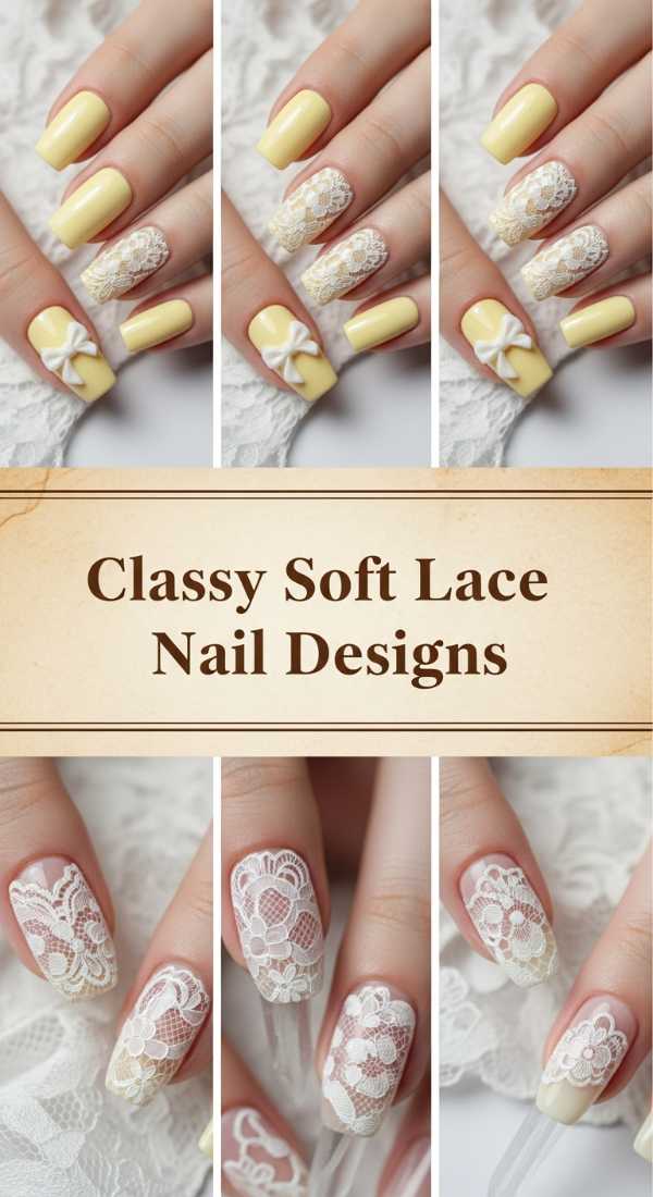 Classy Soft Lace Nail Designs 69ecf89e003fa