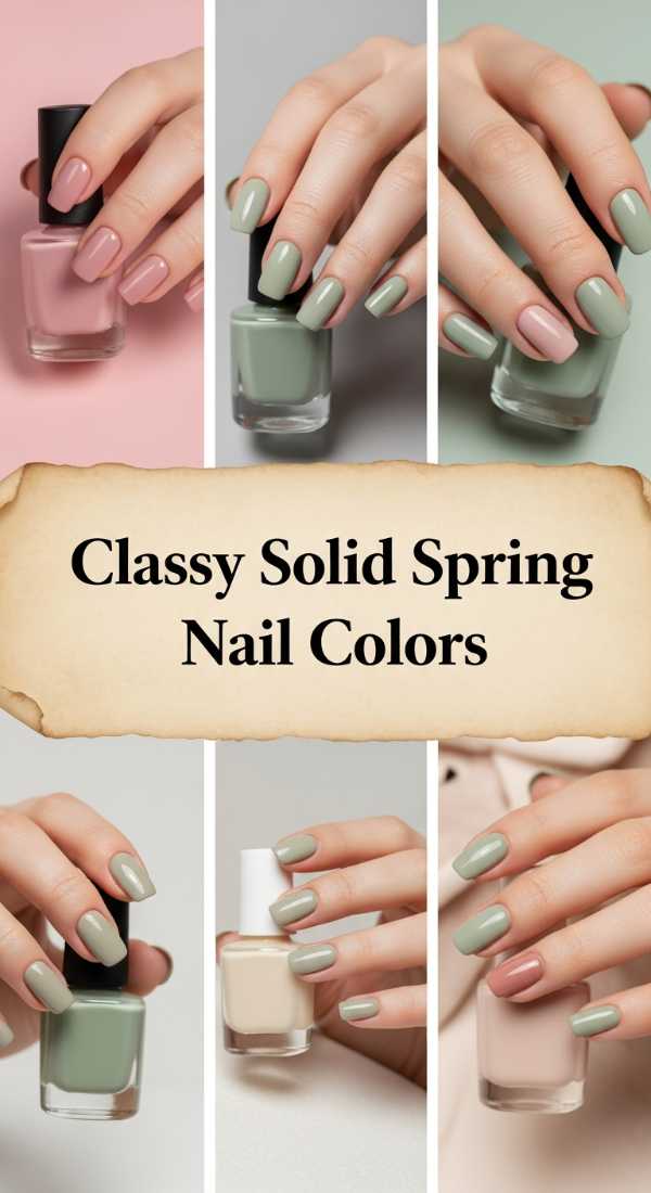 Classy Solid Spring Nail Colors