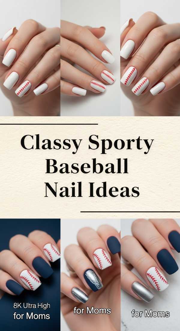 Classy Sporty Baseball Nail Ideas 69ee4092eda73