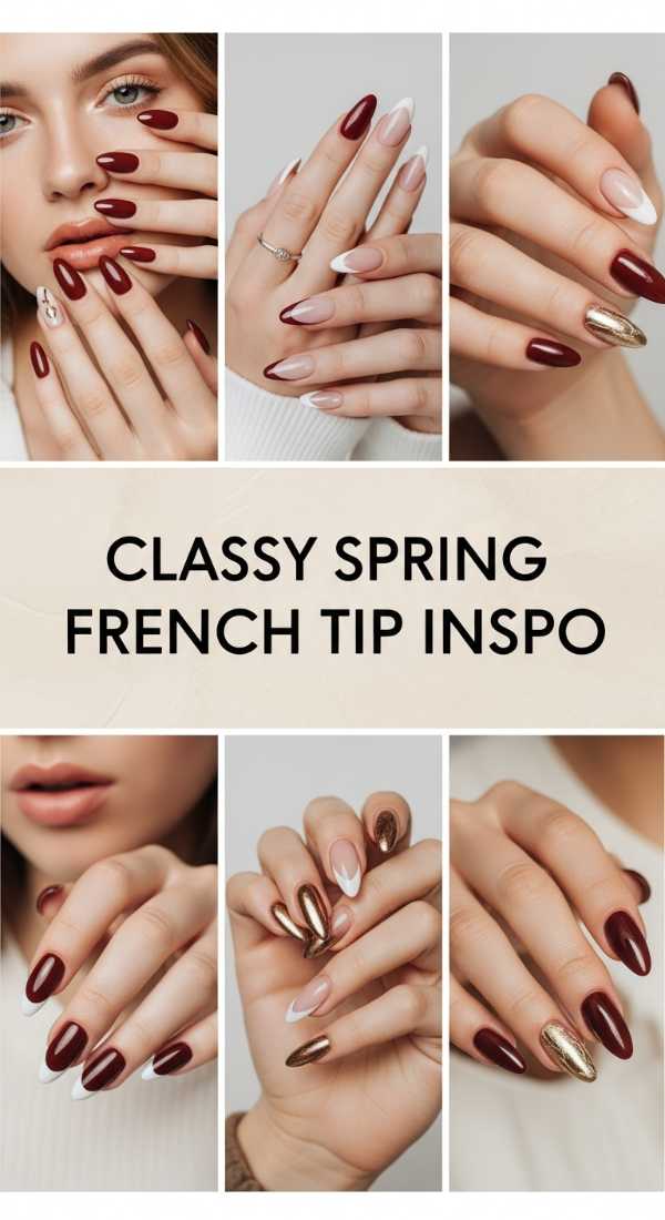 Classy Spring French Tip Inspo