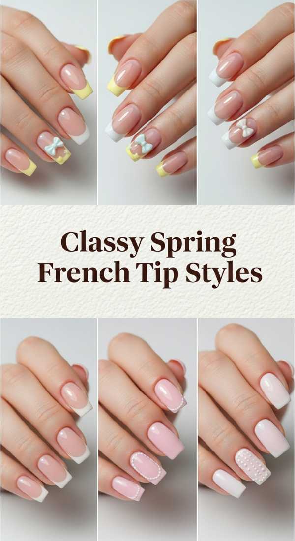 Classy Spring French Tip Styles 69df3ac069a03