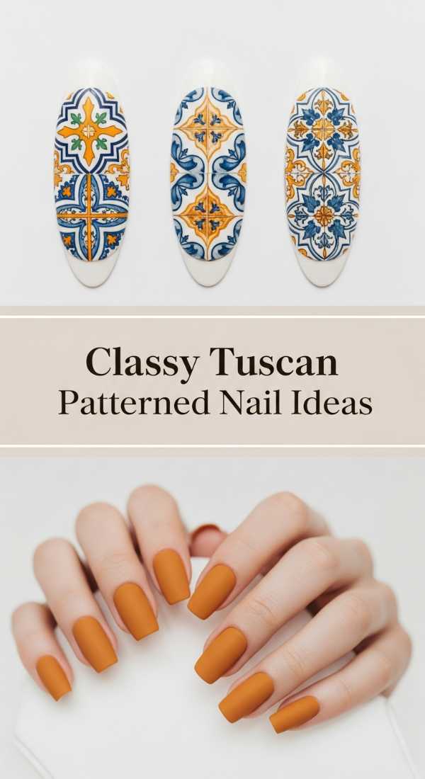 Classy Tuscan Patterned Nail Ideas 69e905bee3b3c