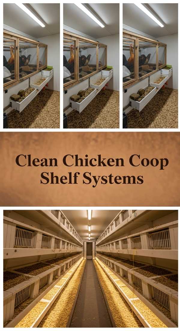Clean Chicken Coop Shelf Systems 69ed0349adaf3
