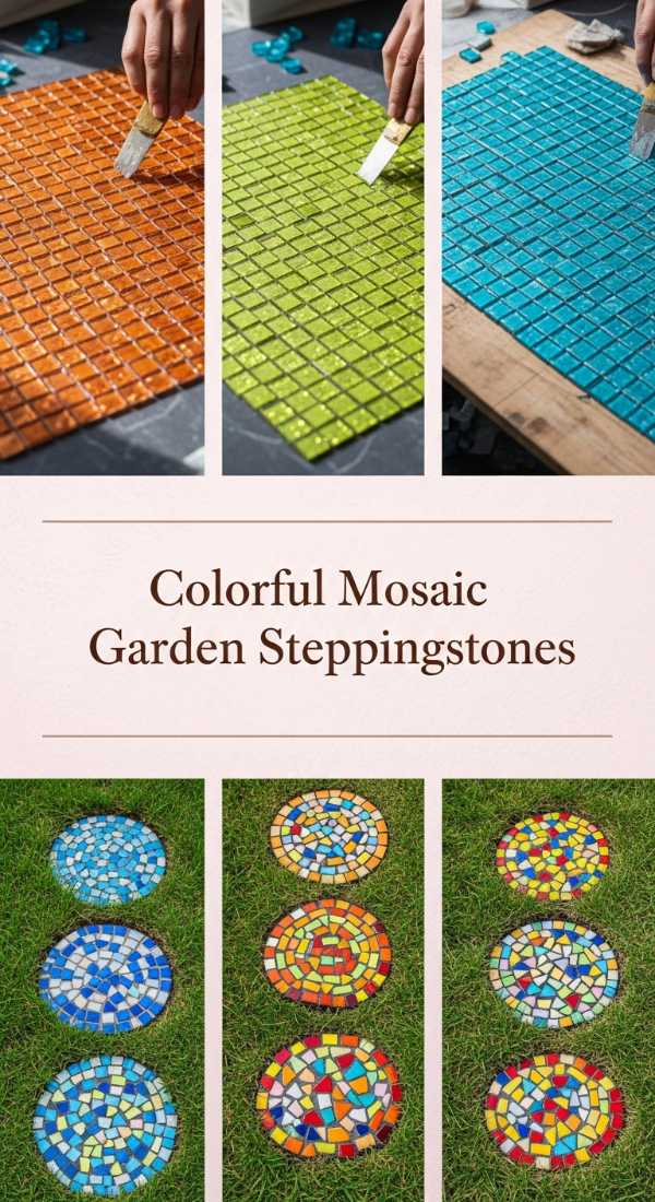 Colorful Mosaic Garden Steppingstones 69df1fcf1d986