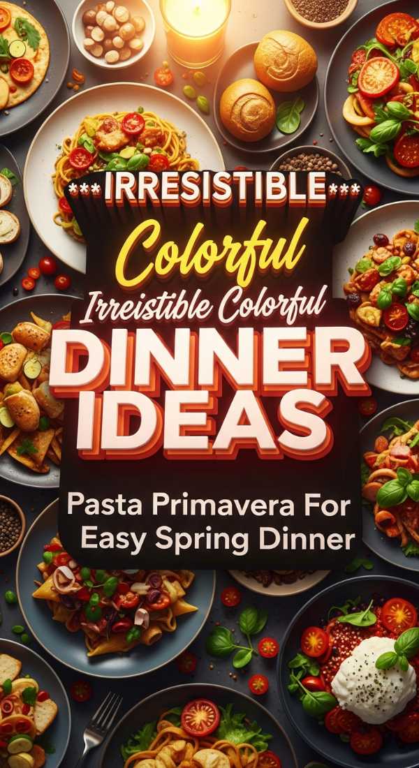 Colorful Pasta Primavera Dinner Idea 69e9b9db778eb