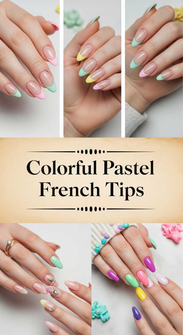 Colorful Pastel French Tips 69e4e4ac175d7