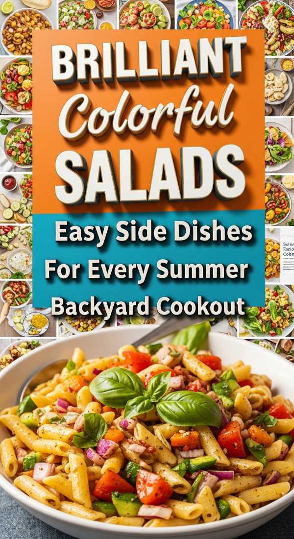 Colorful Summer Pasta Salad Side Dish 69f1de821e6e1
