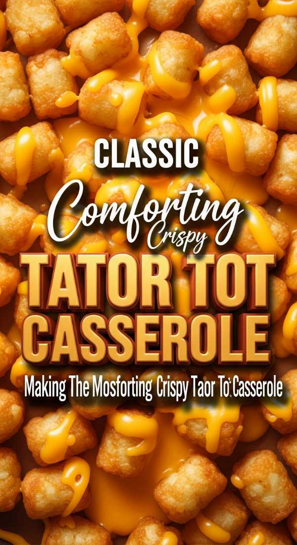 Comforting Crispy Tator Tot Casserole