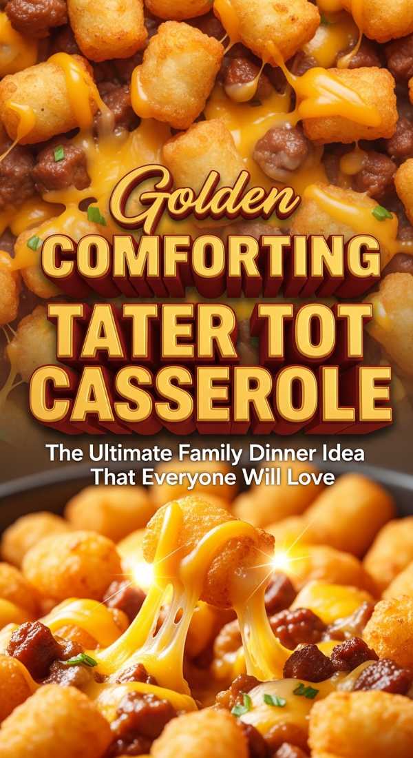 Comforting Golden Tater Tot Casserole For Families 69eb22e58c523