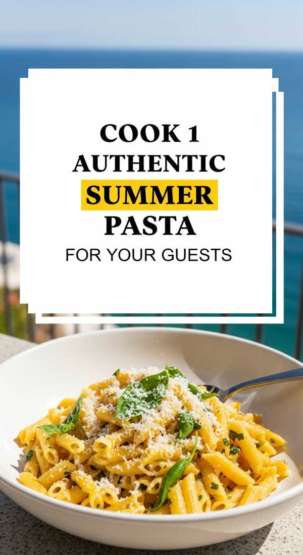 Cook 1 Authentic Summer Pasta For Your Guests 69eb960d56143