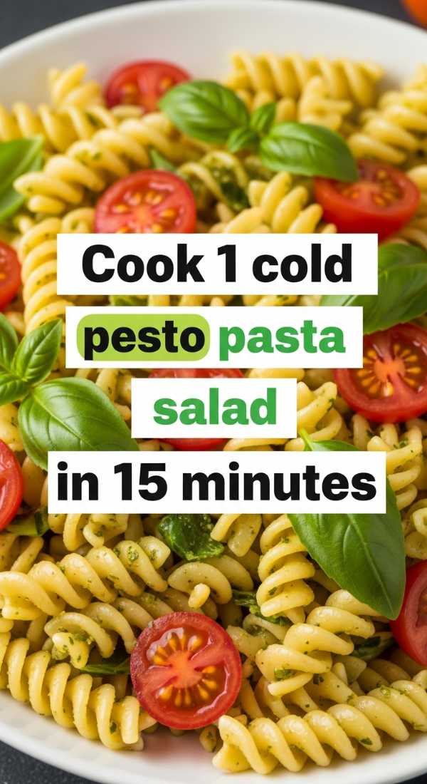 Cook 1 Cold Pesto Pasta Salad In 15 Minutes 69e9b6de39533