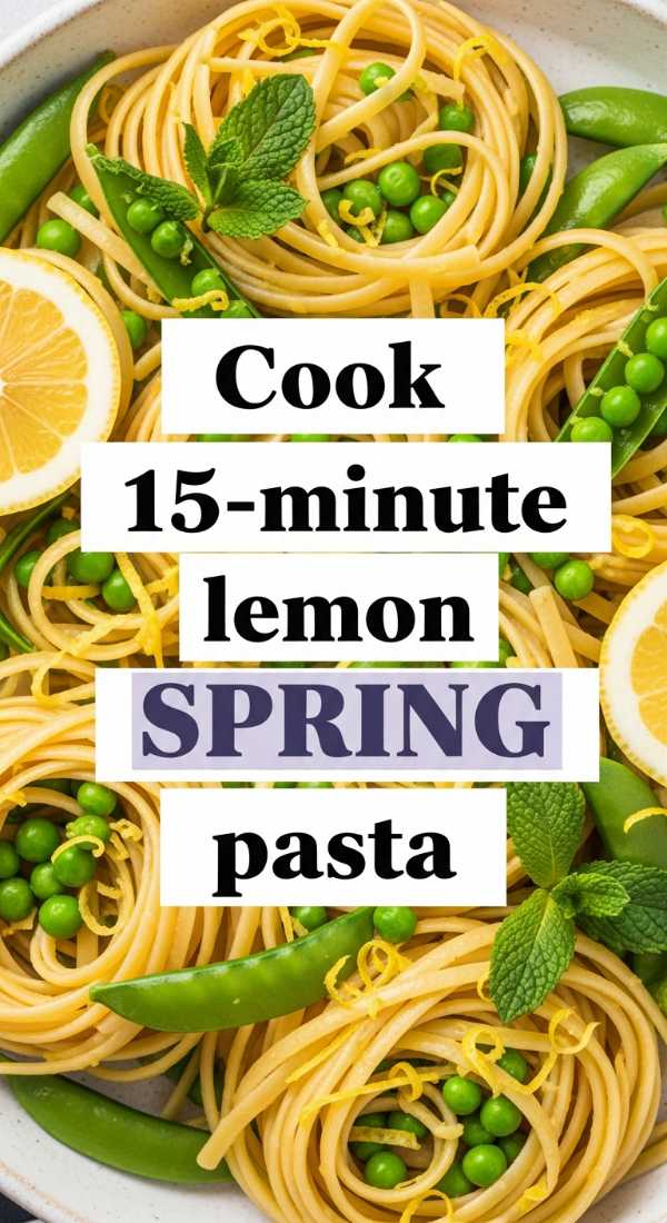 Cook 15 Minute Lemon Spring Pasta 69e9b6d590410