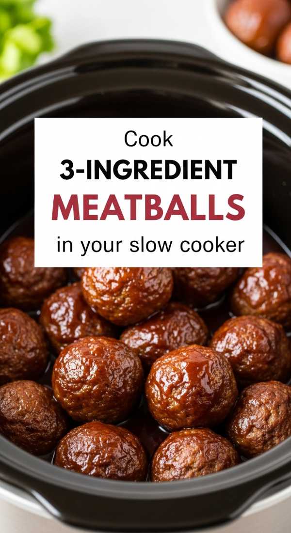 Cook 3 Ingredient Meatballs In Your Slow Cooker 69e70bf150e49