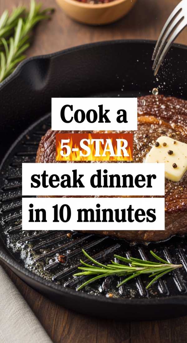 Cook A 5 Star Steak Dinner In 10 Minutes 69ef4b6839271