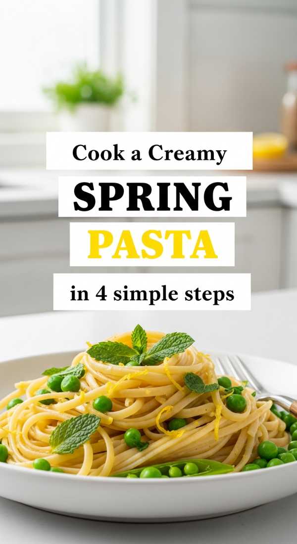 Cook A Creamy Spring Pasta In 4 Simple Steps 69e70bf68b76d