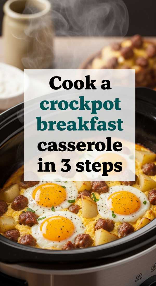 Cook A Crockpot Breakfast Casserole In 3 Steps 69e5d14073e41