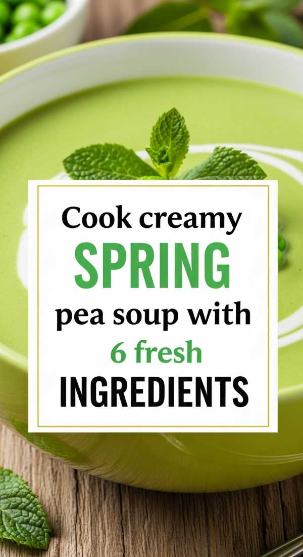 Cook Creamy Spring Pea Soup With 6 Fresh Ingredients 69e70adb0d77d
