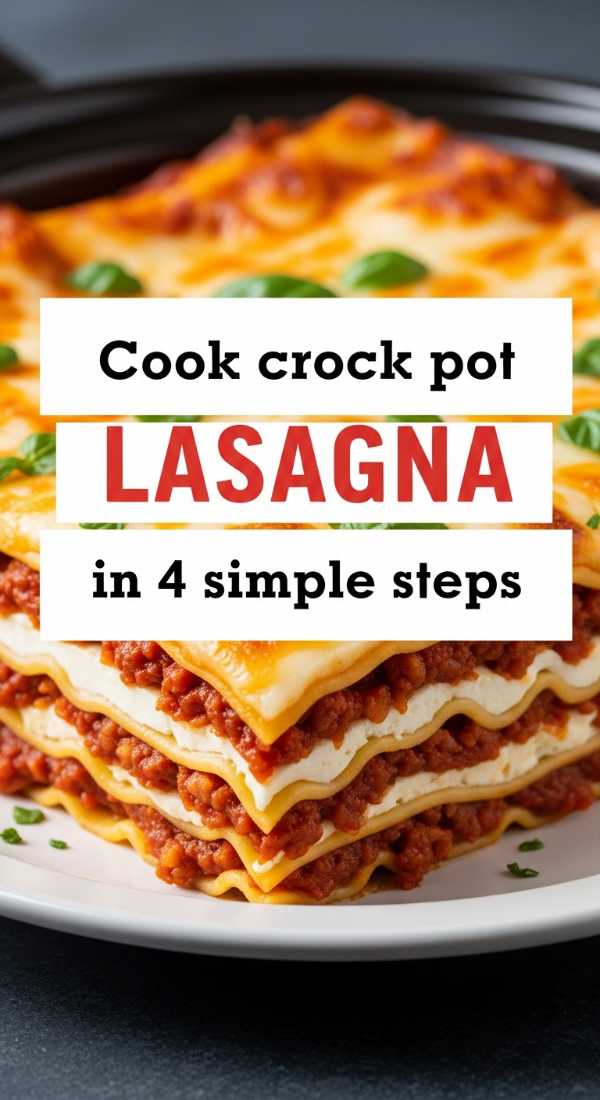 Cook Crock Pot Lasagna In 4 Simple Steps 69e70bf224254