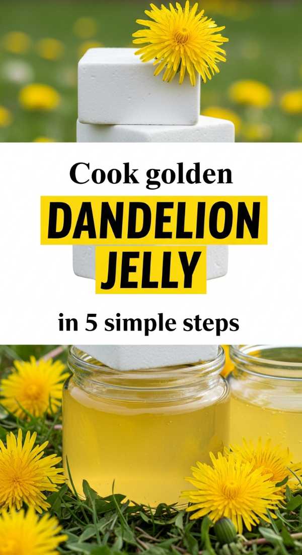 Cook Golden Dandelion Jelly In 5 Simple Steps 69e5d13795b4d