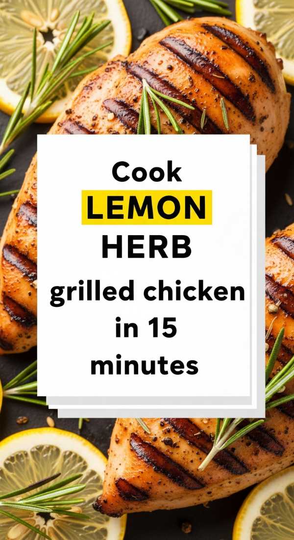 Cook Lemon Herb Grilled Chicken In 15 Minutes 69e9b6e06b8e2