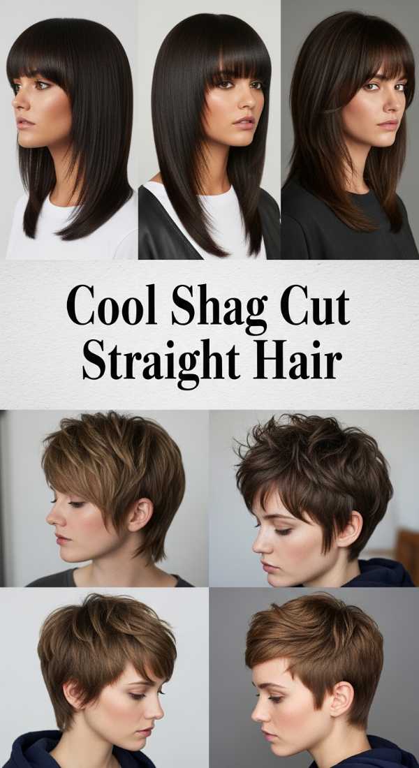 Cool Shag Cut Straight Hair 69ee52fe2d416