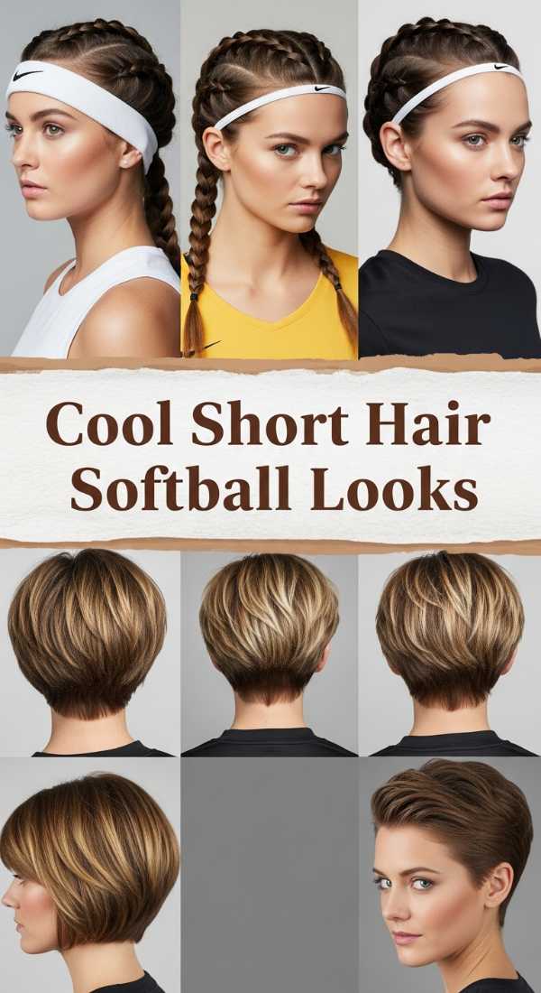 Cool Short Hair Softball Looks 69eb96678c6c5