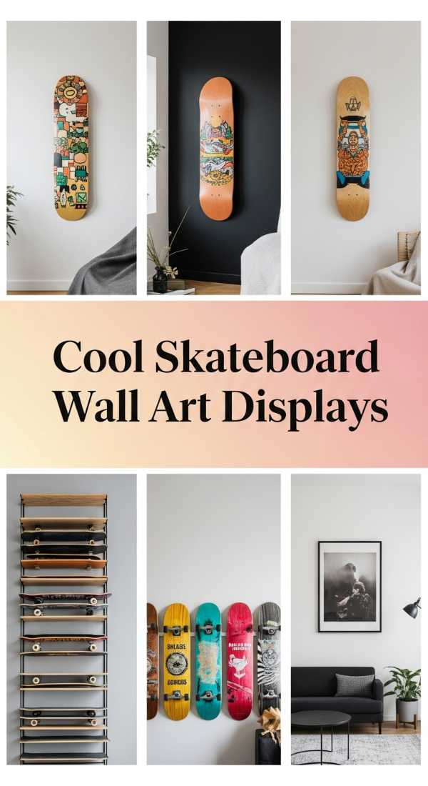 Cool Skateboard Wall Art Displays 69f1ae7272f06