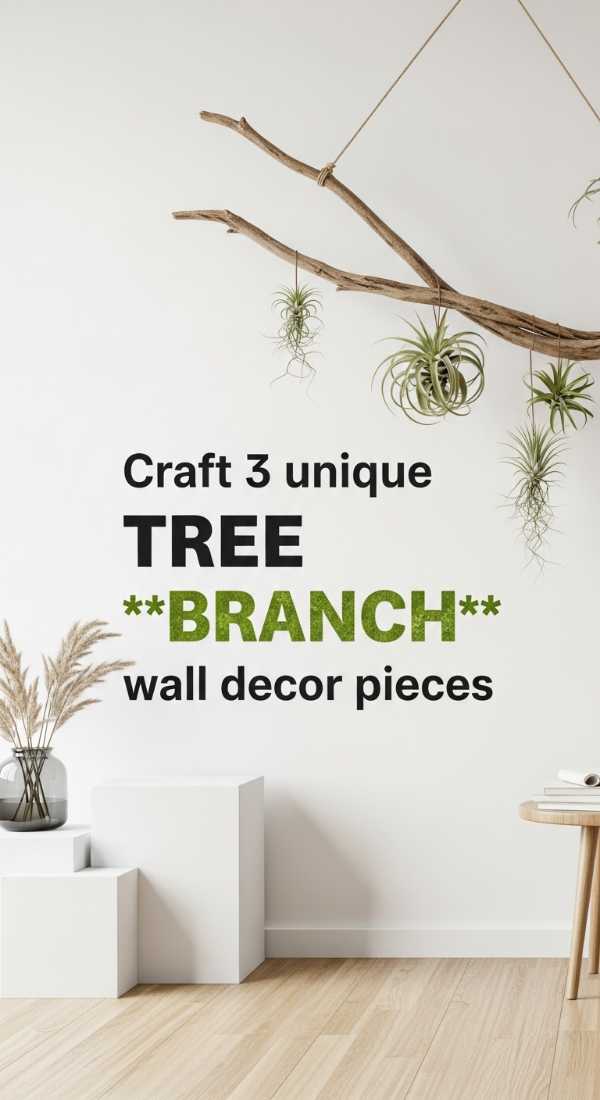 Craft 3 Unique Tree Branch Wall Decor Pieces 69f32c5f20dd7