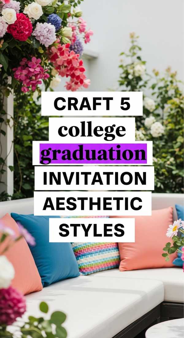 Craft 5 College Graduation Invitation Aesthetic Styles 69e9fe68be86c
