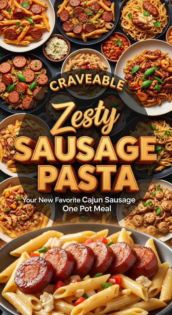 Craveable Zesty Cajun Sausage Pasta