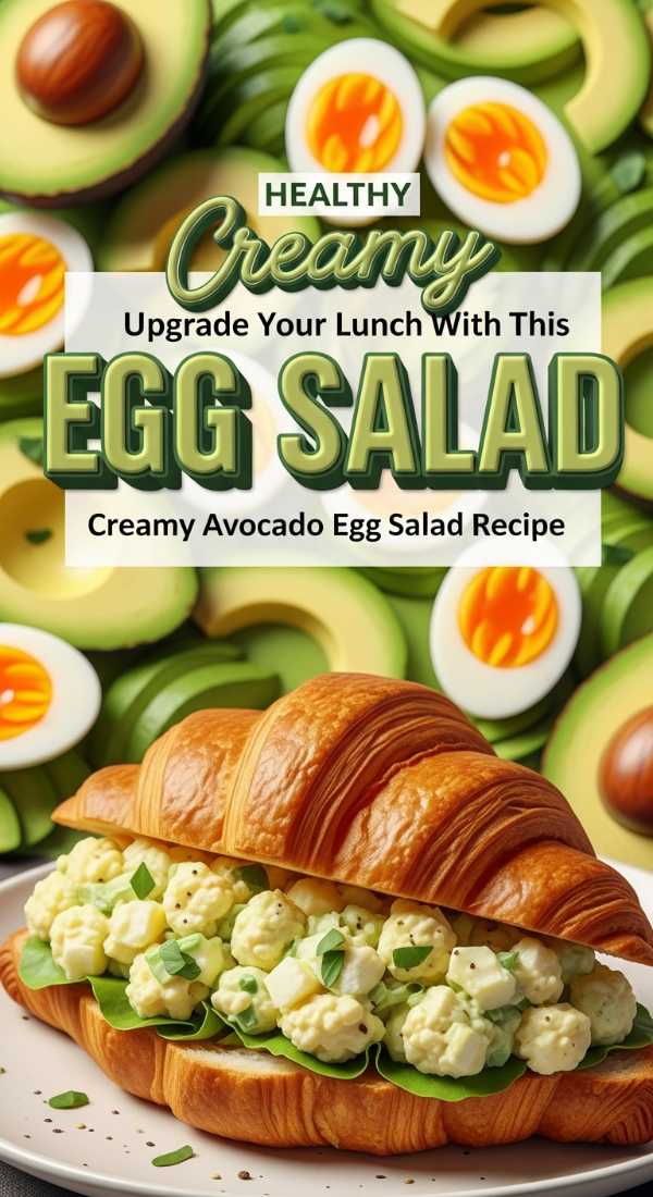 Creamy Avocado Egg Salad Lunch