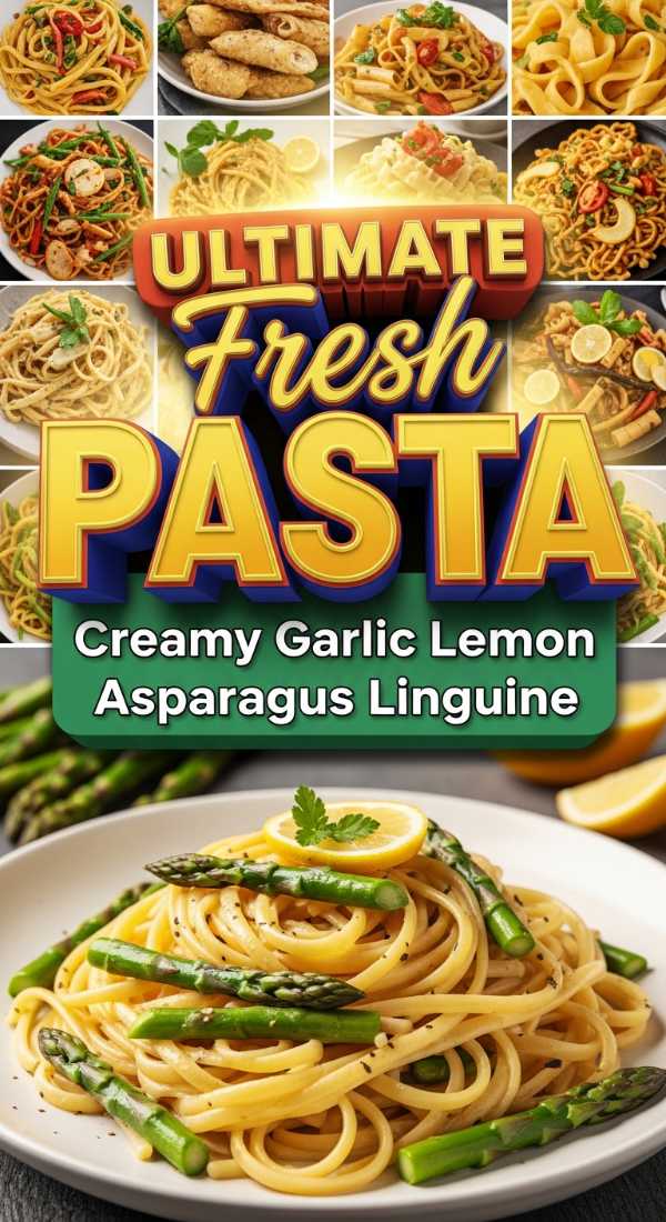 Creamy Garlic Lemon Asparagus Pasta Idea 69de7d6cba631