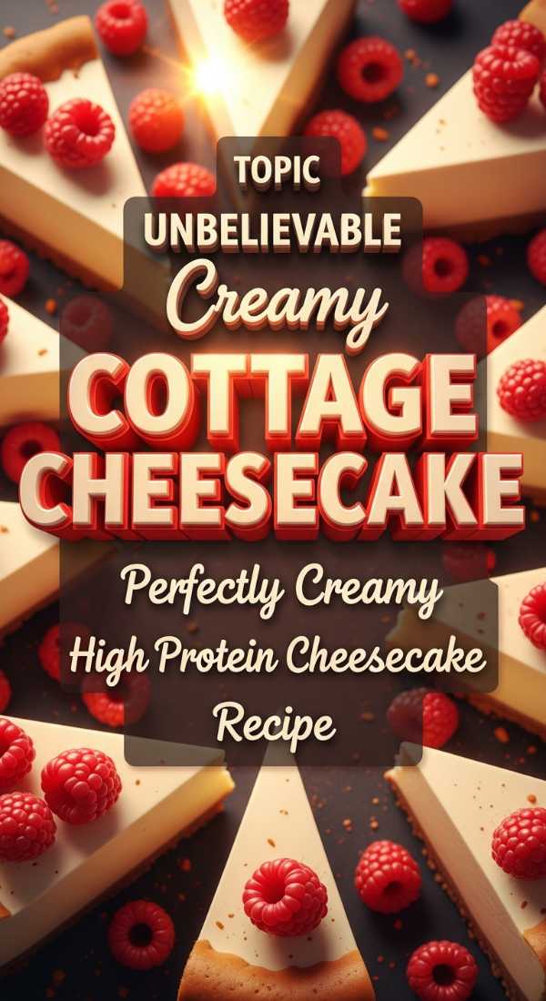 Creamy High Protein Cottage Cheesecake
