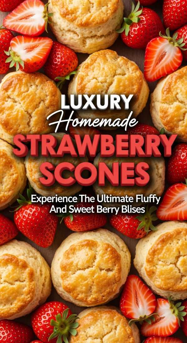 Creamy Homemade Strawberry Scones With Fresh Fruit 69edb5abc883e