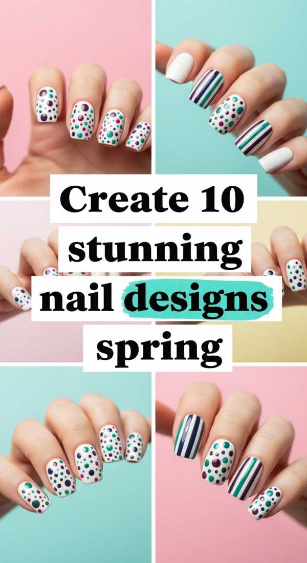 Create 10 Stunning Nail Designs Spring 69e3c07042cac