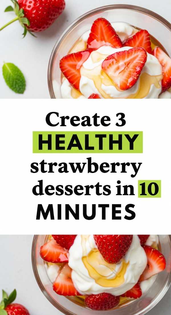 Create 3 Healthy Strawberry Desserts In 10 Minutes 69f05acd9db97