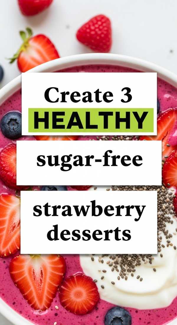 Create 3 Healthy Sugar Free Strawberry Desserts 69ef4b6bad3b6