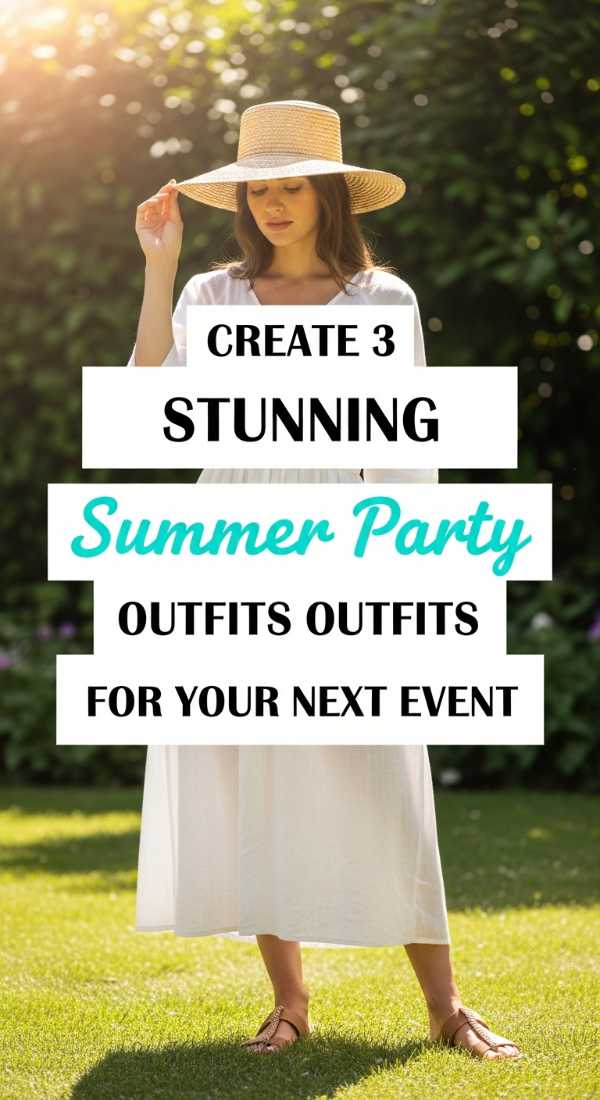 Create 3 Stunning Summer Party Outfits For Your Next Event 69e32c4ec2bb7