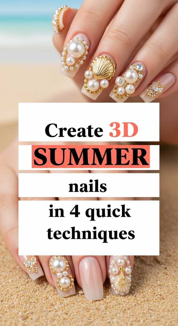 Create 3d Summer Nails In 4 Quick Techniques 69e6624a9d61d