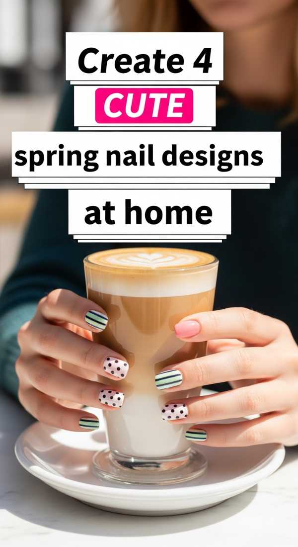 Create 4 Cute Spring Nail Designs At Home 69e3c1c700930