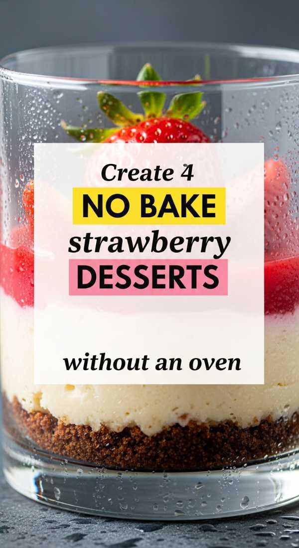 Create 4 No Bake Strawberry Desserts Without An Oven 69e46e45a0645