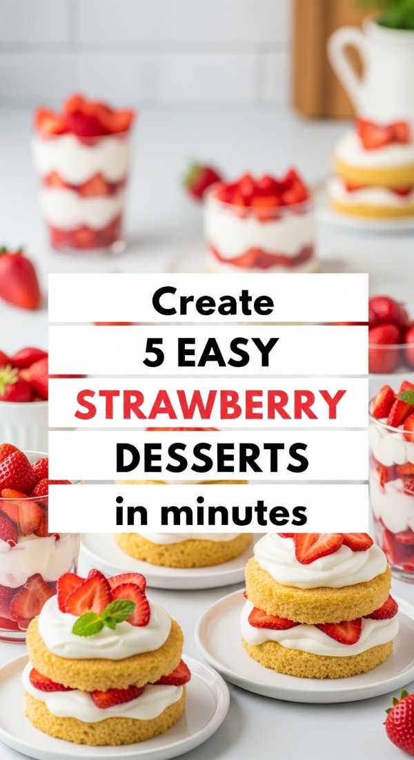 Create 5 Easy Strawberry Desserts In Minutes 69e47024e7d8c