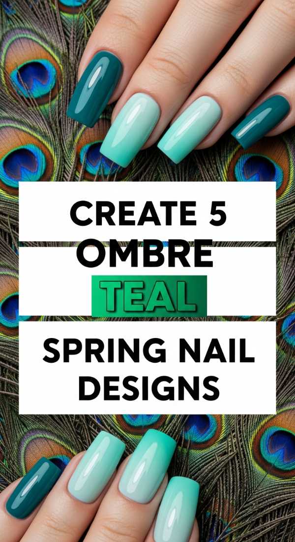 Create 5 Ombre Teal Spring Nail Designs 69ed0bc2683af