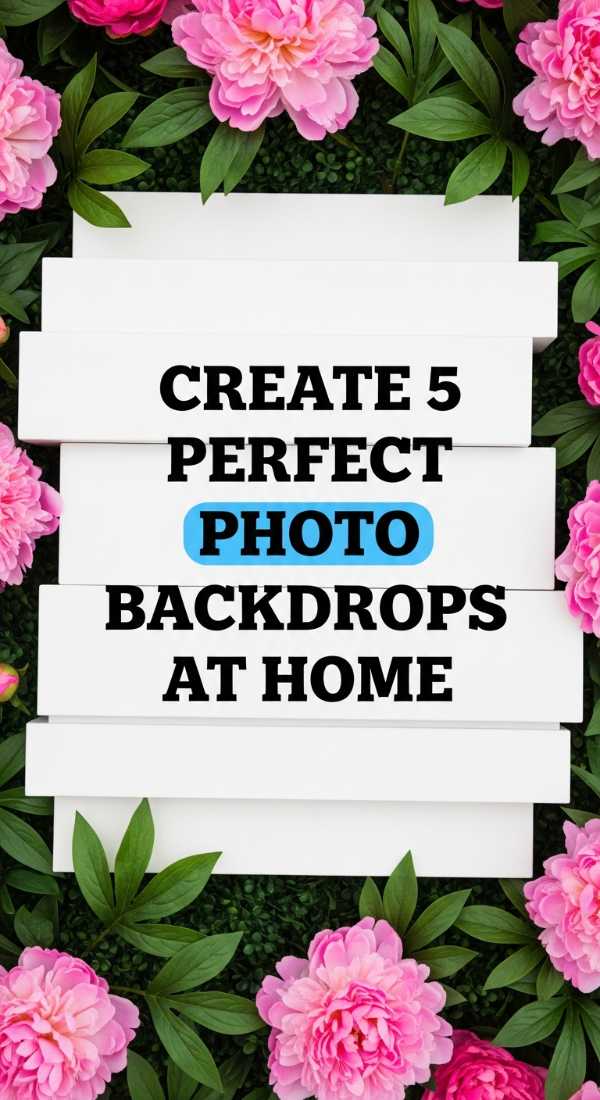 Create 5 Perfect Photo Backdrops At Home 69efae593457e