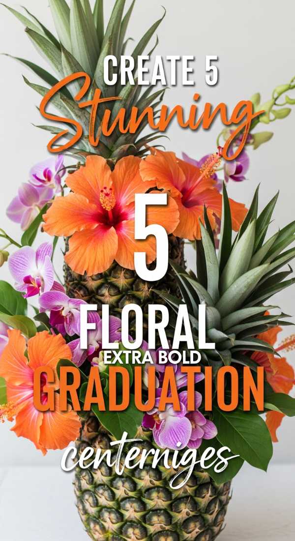 Create 5 Stunning Floral Graduation Centerpieces 69e9f7f743ae2