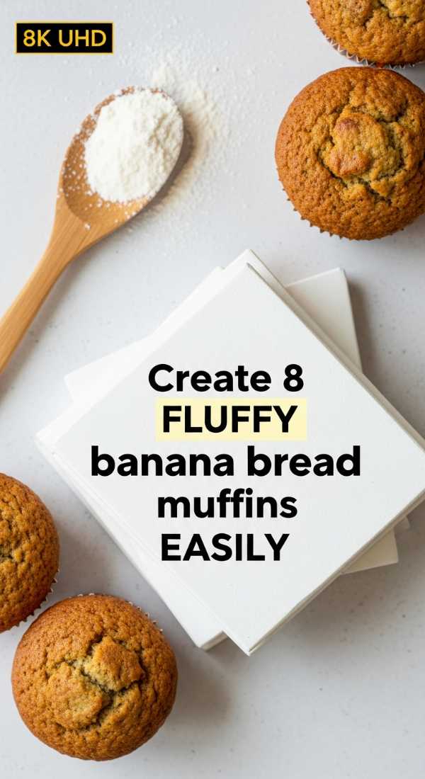Create 8 Fluffy Banana Bread Muffins Easily 69e46e4943755