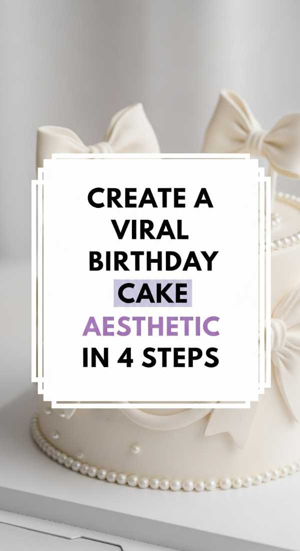 Create A Viral Birthday Cake Aesthetic In 4 Steps 69edfa9e9657b
