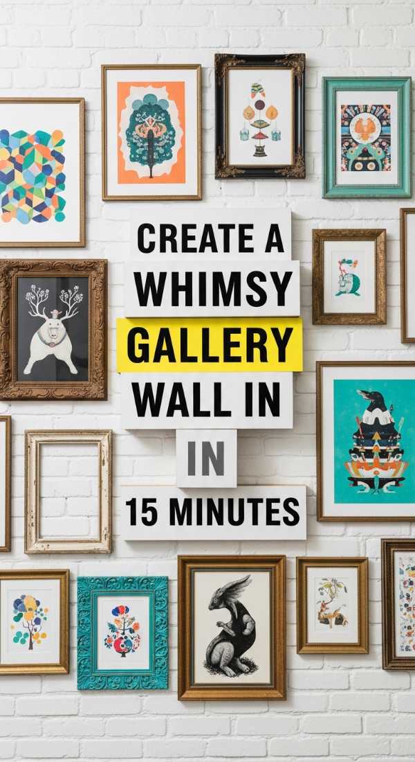 Create A Whimsy Gallery Wall In 15 Minutes 69e9b10d07dfe
