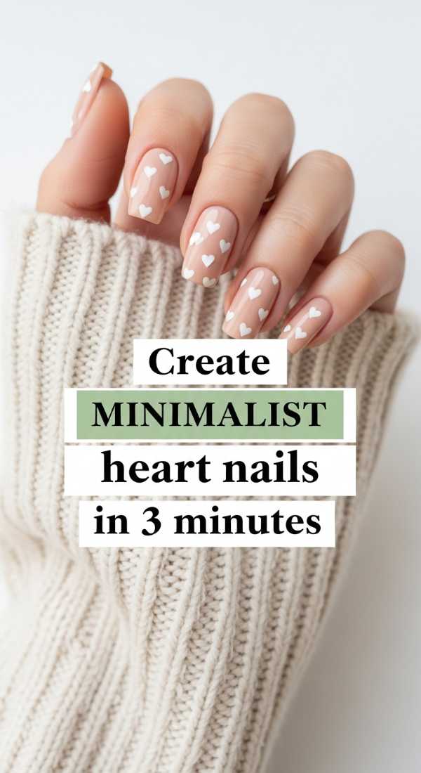 Create Minimalist Heart Nails In 3 Minutes 69e3c078afe8a